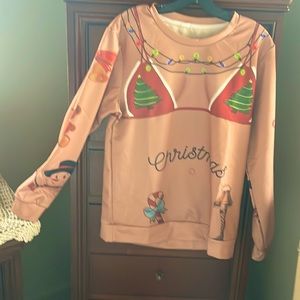 Christmas long sleeve jersey T-shirt/sweatshirt lightweight